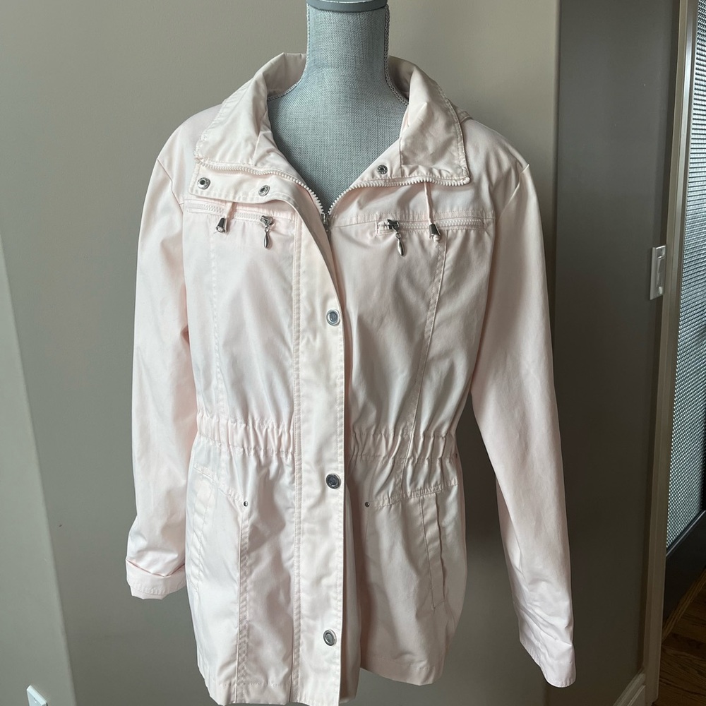 Elegant Light Pink Utility Jacket for Women